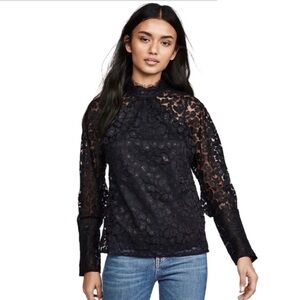 NEW SALONI BLACK LACE BLOUSE